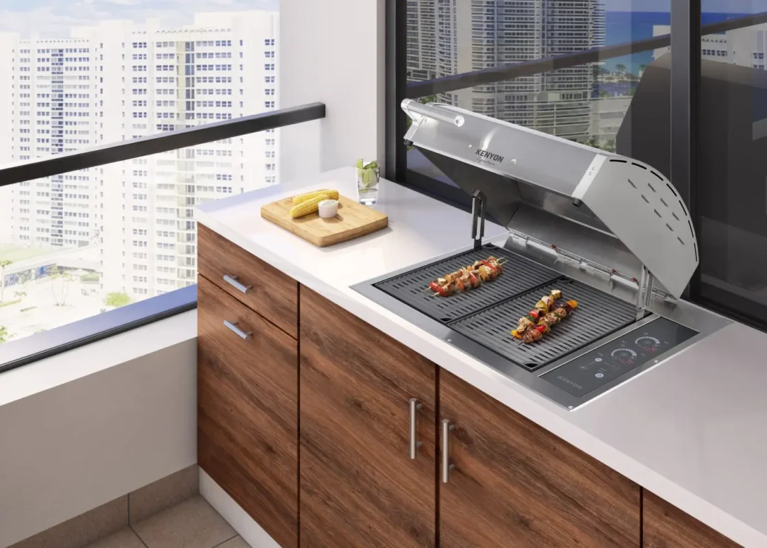 Kenyon Argentina Parrillas Eléctricas - Parrilla empotrada en cocina moderna