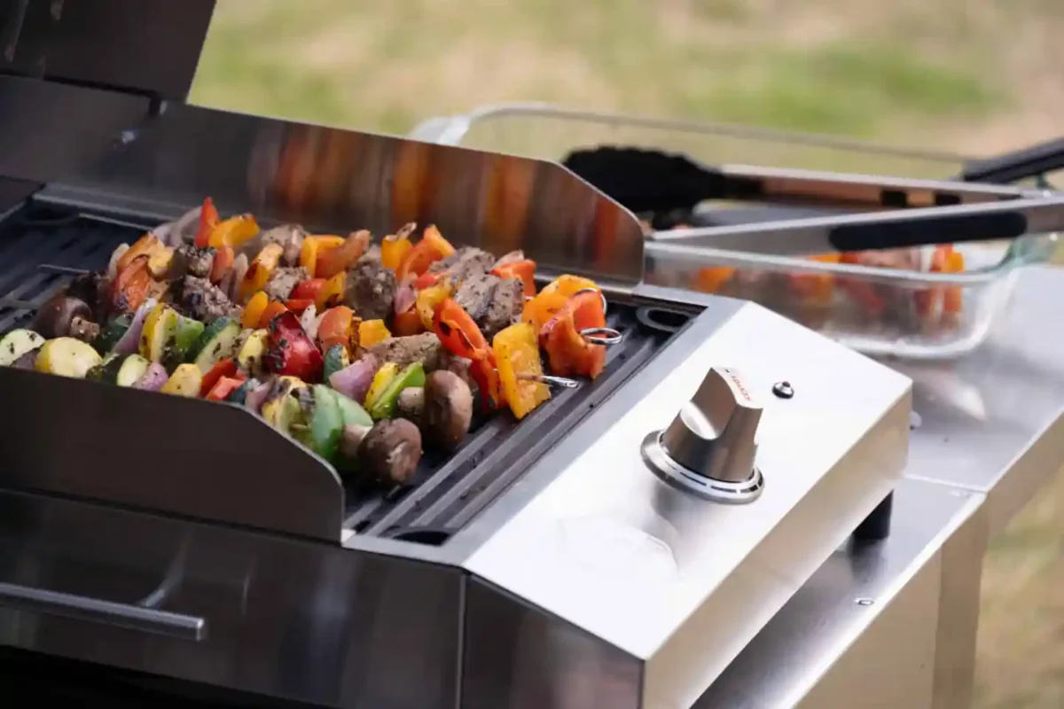 Kenyon Argentina Parrillas Eléctricas - Brochetas en cocción