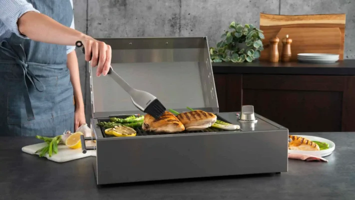 Kenyon Argentina parrillas electricas portables City-Grill-Angular-Lid