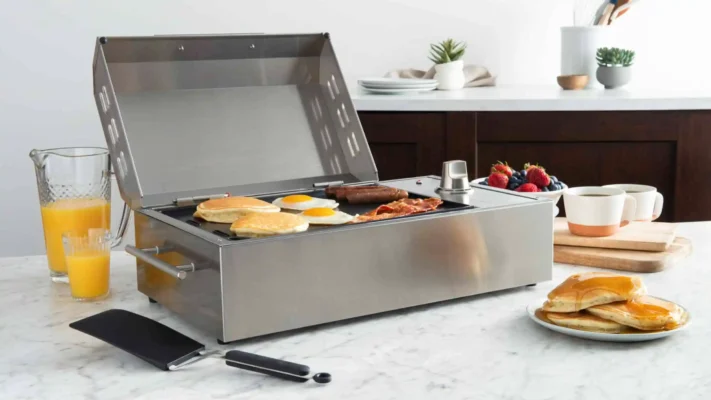 Kenyon Argentina parrillas electricas portables Griddle-City-Grill-with-Angular-Lid