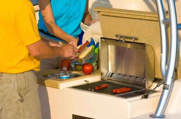 Kenyon Argentina parrillas eléctricas empotrables - Preparación de vegetales frescos