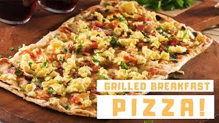 Kenyon Argentina parrillas eléctricas portátiles - Pizza de desayuno a la parrilla